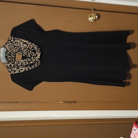 Little black dress by My Michelle size XL cones with a infinity scarf - Picture 1 of 4